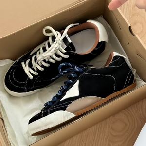 High quality Retro <b>Canvas</b> board shoes Designer Leather Flat Sports Shoes for Men Women Five-pointed Star Casual Walking Shoes - Product Image 5