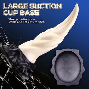 ELKKOST Dildo de silicona con forma de pene de ballena alienígena, curvo, de monstruo de fantasía, plug anal, juguetes sexuales anales para hombres y mujeres - Product Image 5