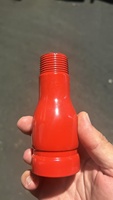 RAL3000 Raccord de mamelon à extrémité rainurée de couleur rouge Raccords de tuyauterie de protection incendie en acier au carbone forgé à basse pression
