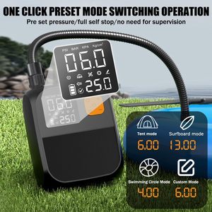 25PSI double étage gonflage dégonflage 8000Mah Rechargeable LCD numérique pompe électrique SUP tente matelas <span class=keywords><strong>compresseur</strong></span> d'air - Product Image 6