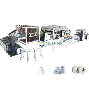 BUY High Speed Fully-Auto point to point Kitchen Towel Machine Small Toilet Paper roll Making equipment Machine Factory