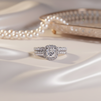 Diamant de laboratoire HPHT CVD certifié IGI, taille princesse, clarté VVS1, coupe excellente, or massif 14 carats, bagues de fiançailles et de mariage