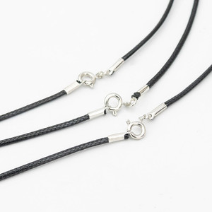 Collier coloré cordon ciré <span class=keywords><strong>corde</strong></span> bricolage pendentif accrocher <span class=keywords><strong>corde</strong></span> avec fermoir à griffe de homard - Product Image 1