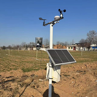 Station météo professionnelle Agri avec mise à jour à distance, capteur de température ambiante, d'humidité, de vent, de pluie et de rayonnement solaire