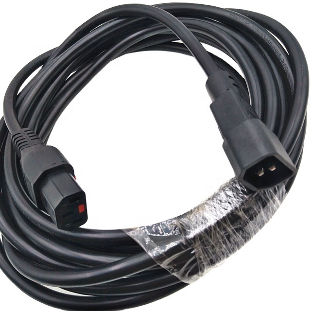 IEC 320 C13 to C14 Power Cord Plug With 18awg Pdu Lock Mains Power Cable Leads