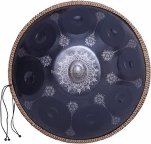 Nouveau design en acier <span class=keywords><strong>handpan</strong></span> 22 pouces mandala tambour 9 10 12 notes instrument de musique avec sac <span class=keywords><strong>handpan</strong></span> et support - Product Image 2