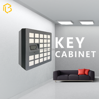 Système de gestion des clés mural intelligent en métal pour la sécurité domestique, armoire à clés