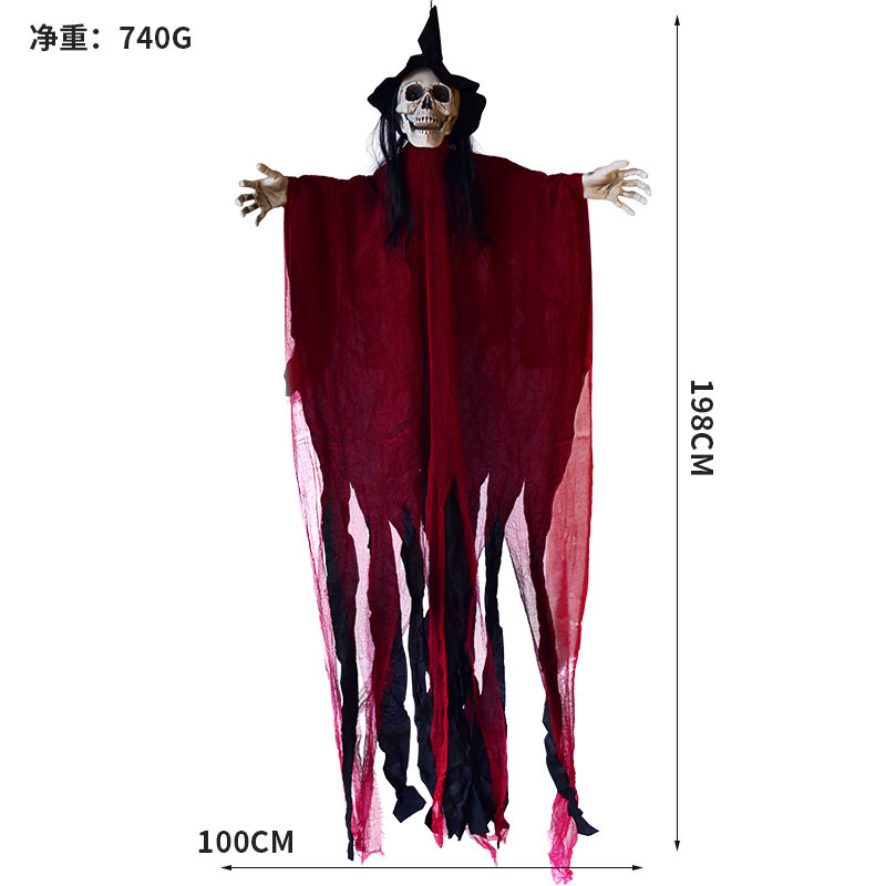 Vêtements rouges suspendus fantôme