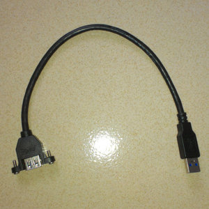 Cable de datos USB 3.0 Lung Kay, adaptador macho a hembra, cable de cobre negro para conexión a computadora - Product Image 2