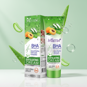 Gel exfoliant 2 en 1 à l'aloe vera et à l'abricot Mestin - Nettoyage en profondeur, hydratation, apaisement, éclaircissement, gommage pour le corps/le visage, 120 g, pour tous types de peau - Product Image 1