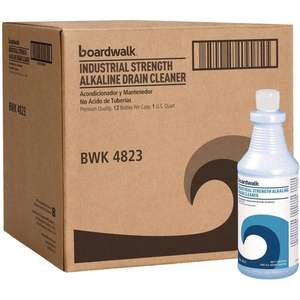 Boardwalk 32 oz Alkaline <b>Industrial</b> Strength <b>Drain</b> <b>Cleaner</b> for Kitchen Pipeline and Pipe Cleaning 12/Carton - Product Image 1