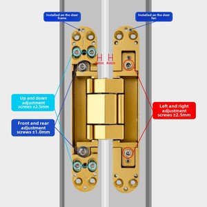 Hiện Đại Vô Hình Kẽm Có Thể Gập Lại Mở Cửa Bằng Gỗ Bản Lề Có Thể Điều Chỉnh 160/177x28 Ba Chiều Cửa Mở - Product Image 1