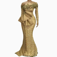 Nouvelle robe de soirée sexy à col en V et à une seule manche pour l'exportation ; robes grandes tailles disponibles en stock.