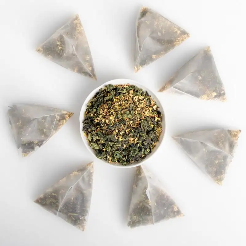 Bustina di tè osmanto miscela di fiori verdi salute tè ottima salute cura della salute frutta secca detox bustina di tè