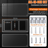 Support magnétique moderne personnalisé à 3 étagères en acrylique pour cartes à collectionner – Vitrine transparente pour cartes de baseball – Haute qualité, montage facile
