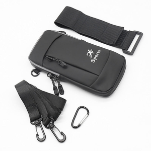 Sac de bras de sport imperméable en PU à la mode pour hommes, sac de course à pied, sac de poignet à bandoulière unique pour l'été - Product Image 5