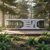Capsule spatiale moderne de luxe 2026 – Maison préfabriquée haut de gamme, villa modulaire, pod de villégiature