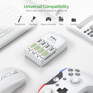 Pilas Recargables Individuales EBL AA de 2300 mAh Ni-MH/Ni-CD, Combo de Cargador de Pilas AA AAA - Product Image 4