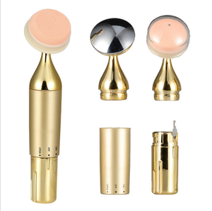 Éponge de maquillage électrique par vibrations 3D, fond de teint pour nettoyant le <span class=keywords><strong>visage</strong></span>, bouffante de poudre, beauté, applicateur du <span class=keywords><strong>visage</strong></span> automatique, or, 1 pièce - Product Image 2