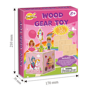 Rompecabezas <span class=keywords><strong>de</strong></span> <span class=keywords><strong>Madera</strong></span> 3D con Engranajes para Niños - Kit <span class=keywords><strong>de</strong></span> Juguete Mecánico Hecho a Mano, Manualidad Sostenible con Tablero <span class=keywords><strong>de</strong></span> <span class=keywords><strong>Madera</strong></span> <span class=keywords><strong>de</strong></span> Colores para Niños - Product Image 4
