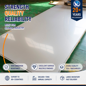 Factory Price 304 201 Pickled 1.0mm x 1250mm 4'x10' Cold <b>Rolled</b> Stainless Steel Sheet for Interior Decoration - Product Image 1