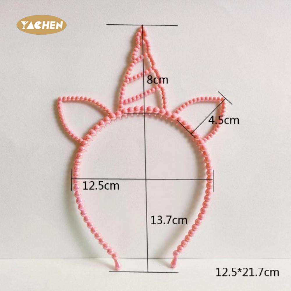 YACHEN Girls Plastic Unicorn Party Hair Accessories Unicorn Birthday Headbands Decoration for Birthday Cosplay Party Supplies