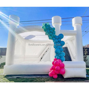 <span class=keywords><strong>Castillo</strong></span> Inflable Blanco de 15 x 15 pies, Casa de Brinco para Niños - Product Image 4