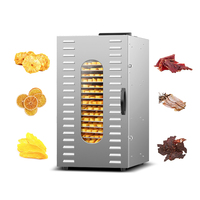 Industriële mango-dehydrator met 20 trays, commerciële oplossing voor het drogen van fruit en vlees |   NSF-gecertificeerd roestvrij staal