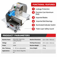 Machine à trancher les pains à burger avec solution de découpe de pain commerciale pour la production en boulangerie