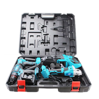 Kit Combiné 4-en-1 Sans Fil, Batterie au Lithium 21V, Boîte en Plastique, Outils Électriques Puissants à Batterie au Lithium