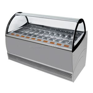 Congelador Exhibidor de Helados y Gelatos Italianos Personalizable en Oferta, Enfriamiento por Aire, Vidrio Templado, Descongelación Automática - Product Image 1