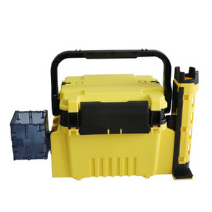 Caja de pesca de señuelos portátil con soporte para caña y soporte para vasos de agua, caja de pesca multifuncional para dibujar a mano, suministros para peces para mascotas - Product Image 5