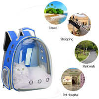 Sac à dos de transport pour chat en plastique, pliable, respirant, coupe-vent, écologique, avec fermeture éclair, pour voyage, vente en gros