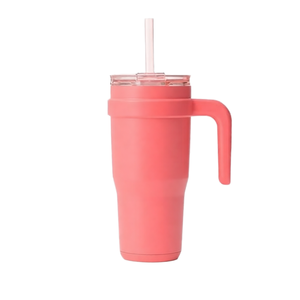 Gobelet isotherme sous vide en acier inoxydable de 24 oz avec poignée, pour tasse de voyage isolée à paroi intérieure 304, idéal pour le camping, la voiture, cadeaux écologiques - Product Image 1