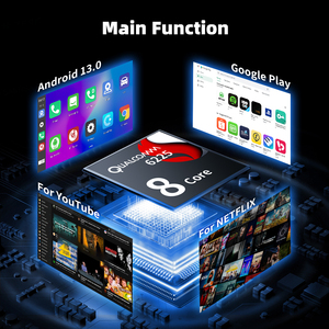 Nuevo producto Android <span class=keywords><strong>13</strong></span> sistema Carplay Módulo 8G <span class=keywords><strong>128GB</strong></span> <span class=keywords><strong>Mini</strong></span> Radio Android coche inalámbrico Carplay adecuado para YouTube Netflix - Product Image 3
