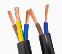 Câble flexible multiconducteur Rvv6 7 8 9 conducteurs 1,5 2,5 4 6 mm Fil électrique Câble d'alimentation