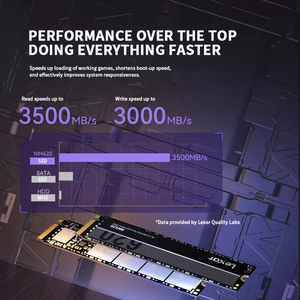 Unidad de Estado Sólido Interna Lexar LNM620 de 256 GB, 512 GB, 1 TB, <span class=keywords><strong>2</strong></span> TB, Alta Velocidad, 3500 MB/s, PCIe 3.0x4, SSD NVMe <span class=keywords><strong>M</strong></span>.<span class=keywords><strong>2</strong></span> 2280 para Portátil - Product Image 4