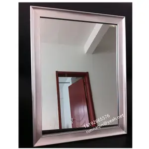 Beyaz PS plastik çerçeveli kozmetik ayna ile banyo duvar aynası boyutu 30x40x50x70 Espejos toptan