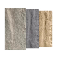 Vente en gros Nouveau panneau mural artificiel en pierre 3D 20mm 30mm 50mm 60mm Panneau de placage mural extérieur en pierre de roche en polyuréthane Faux Pu