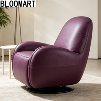 Fauteuil inclinable pivotant à 360 degrés pour salon, fauteuil inclinable manuel avec dossier surdimensionné