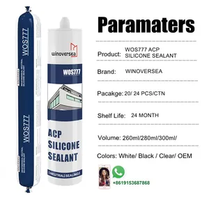 Hot Selling Weather Proof White Or Black Silicone Sealant For ACP Facade And Curtain Wall Project