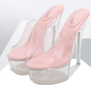 Nouvelles sandales d'été 2026 pour femme à talon transparent, élégantes, à bout ouvert, sexy, <span class=keywords><strong>talons</strong></span> hauts, chaussures de mode pour le quotidien et les soirées - Product Image 5