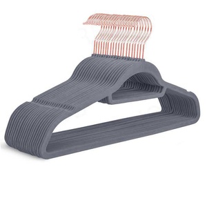 20 Set Fabric Skirt Wholesale Premium Kids <strong>Hanger</strong> Velvet Gold Velvet <strong>Hanger</strong> <strong>Clips</strong> Grey Baby Velvet <strong>Hangers</strong> - Product Image 3
