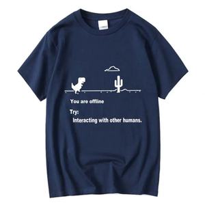 Camiseta de Hombre con Estampado de Dinosaurios, Informal, Cómoda, de Algodón, Manga Corta, Holgada, Personalizada, de Alta Calidad - Product Image 5