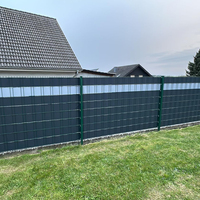 Rollo de Cinta de PVC de 19 cm x 35 m, Listones para Cercas, Tira de Privacidad para Cercas de Malla de Alambre Galvanizado