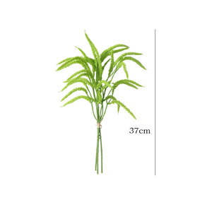 Offerta Speciale: Pianta Artificiale Verde Amaranthus <span class=keywords><strong>Cruentus</strong></span> con 3 Steli e Perle, per Decorazioni Floreali Nuziali e Paesaggistiche - Product Image 6