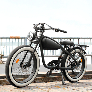 Retro Electric Cruiser Bike Fat Tire <span class=keywords><strong>Batería</strong></span> de <span class=keywords><strong>litio</strong></span> 250W/500W/750W Chopper Ebike Style - Product Image 1