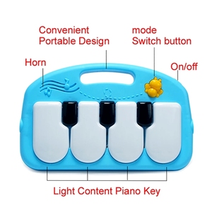 Tapis d'activités pour bébés avec musique de <span class=keywords><strong>berceuse</strong></span>, tapis de <span class=keywords><strong>piano</strong></span> pour bébés, jouets pour ramper - Product Image 6