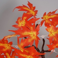 Lumière LED Arbre d'érable d'automne avec feuilles en soie, branches DIY, base tactile, décoration de table pour Thanksgiving