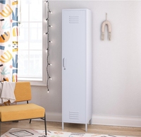 Armoire de rangement industrielle en acier ventilée avec serrure à clé, 6 compartiments, robuste, pour usage personnel, écoles et gymnases